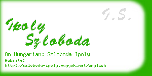 ipoly szloboda business card